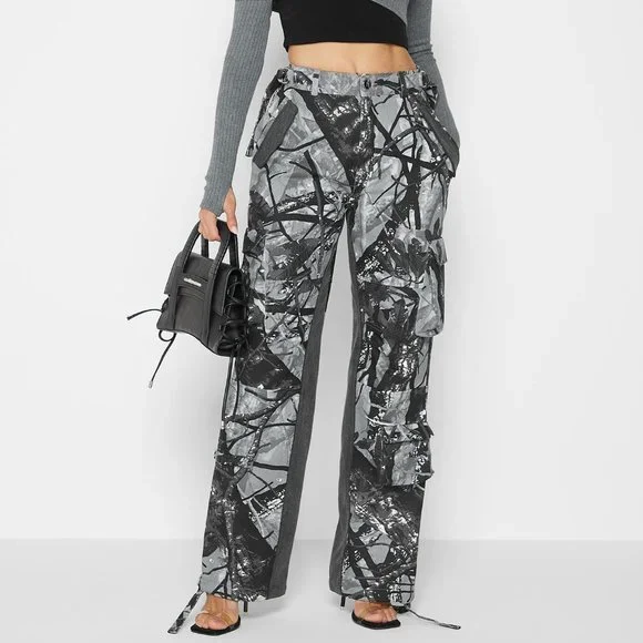 Maniere De Voir Pants Jumpsuits Manire De Voir Mid Rise Camo